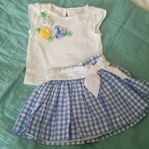 Janie and Jack skirt set